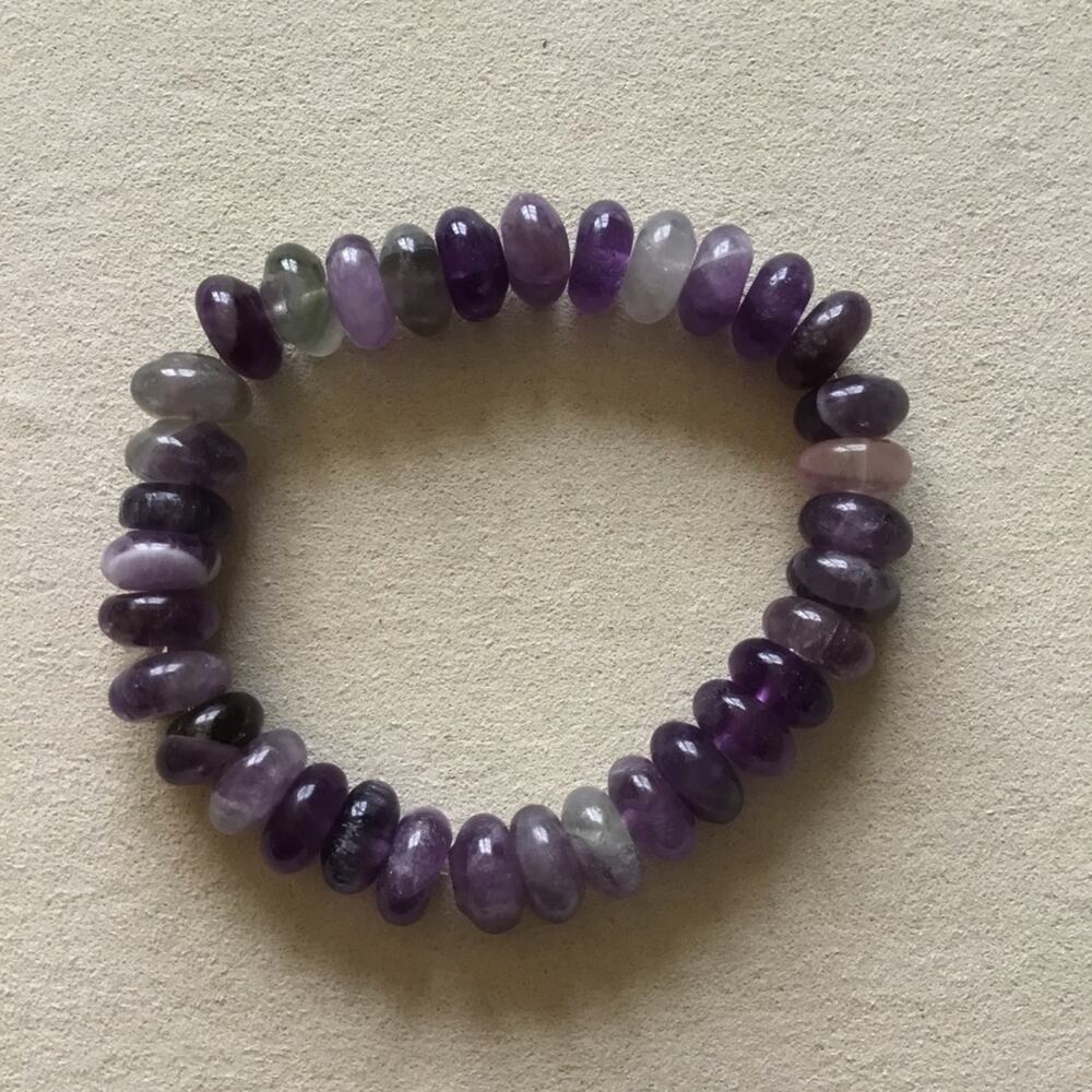 Rare Purple Beads Bracelet - Picture 1 of 5